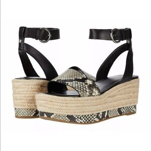 Marc Fisher LTD Gigli Platform Espadrille Leather Sandal